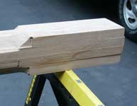 Custom Gothic Stair Post - Rough Cleanup Phase Complete Lower Section