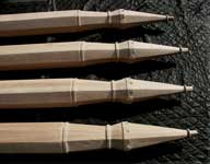 Custom Gothic Stair Posts - Upper Sections 4 Lineup