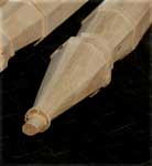 Custom Gothic Stair Posts - Upper Section Closeup Tip View